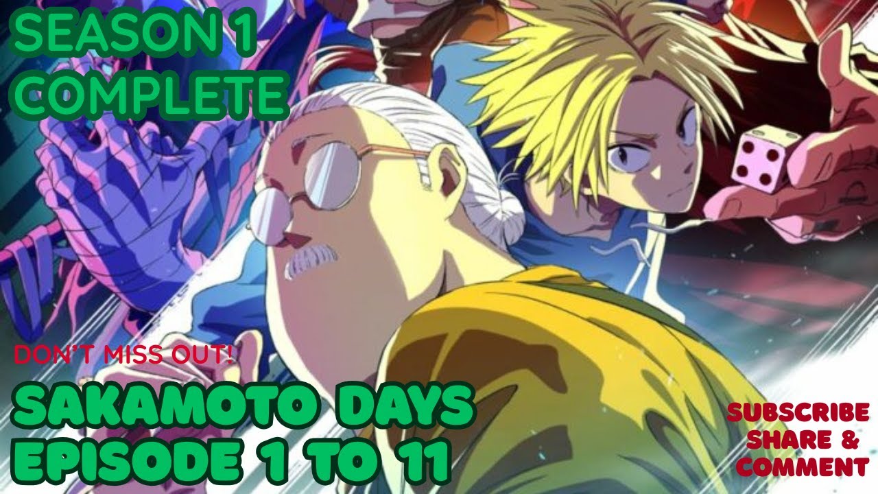 Sakamoto Days Season 01 Complete Episode 1 to 11 in Hindi Dubbed/Anime in Hindi/Anime Reaction/Anime